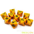 Bescon's Dungeon and Wilderness Terrain, Dungeon Feature and Treasure Type Dice Set, 4 piece Proprietary Polyhedral RPG Dice Set